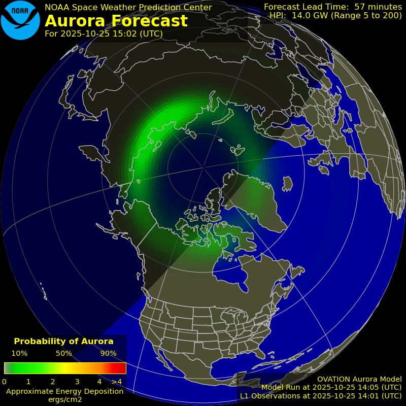 Aurora Forecast Northern Hemisphere