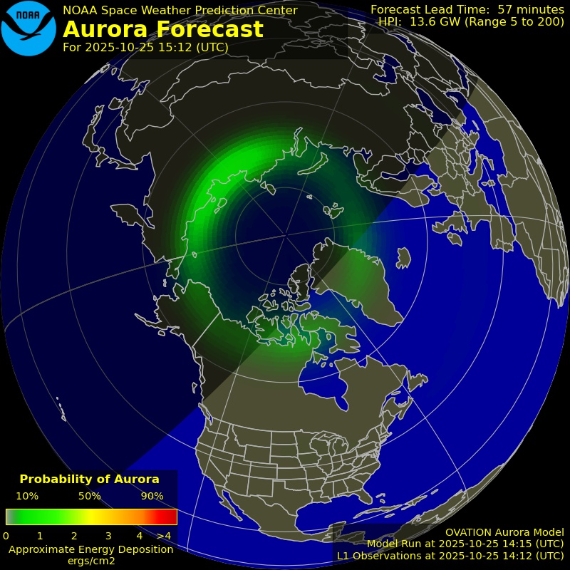 Aurora Forecast Northern Hemisphere