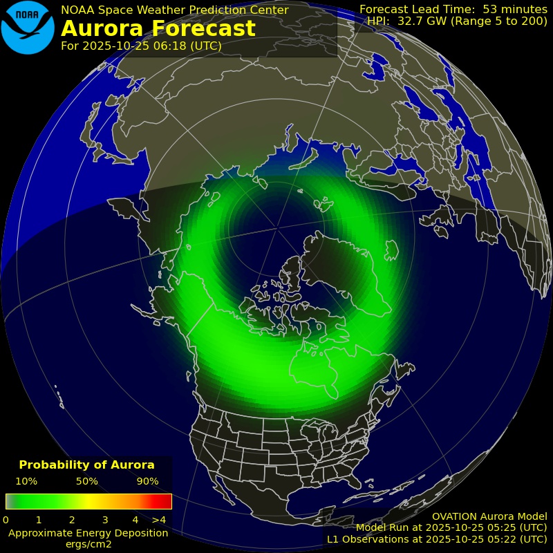 Aurora Forecast Northern Hemisphere