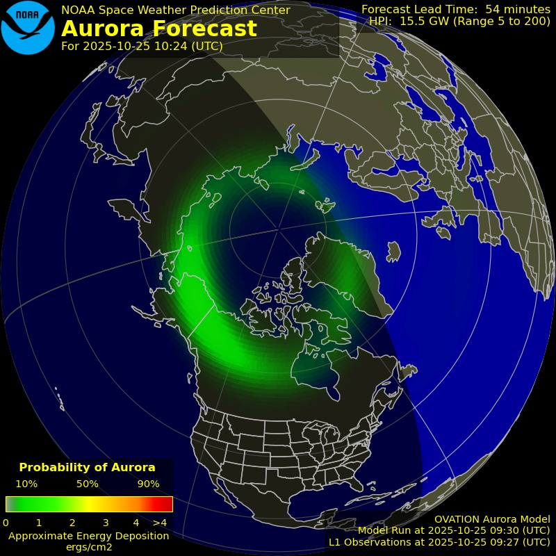 Aurora Forecast Northern Hemisphere