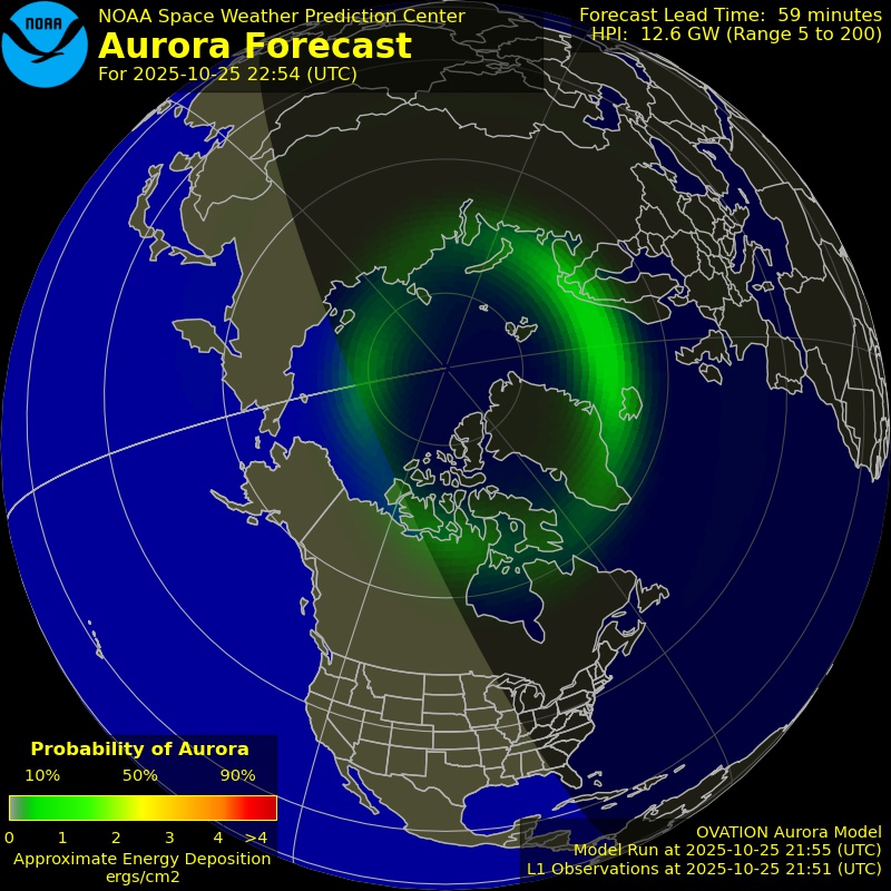 Aurora Forecast Northern Hemisphere