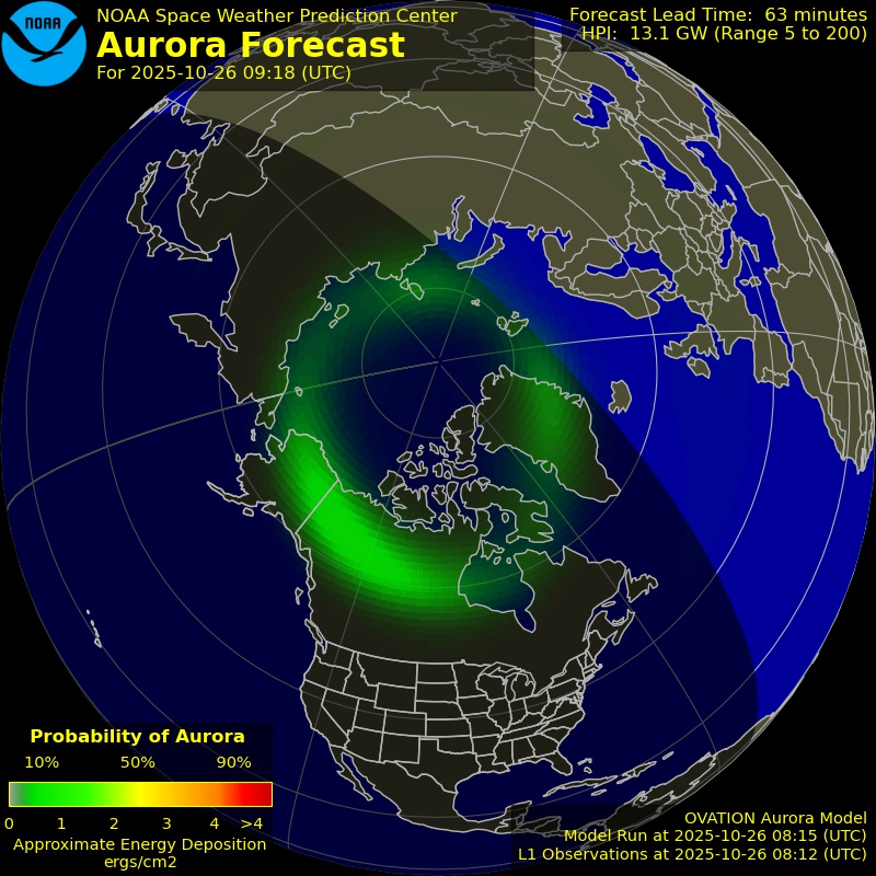 Aurora Forecast Northern Hemisphere