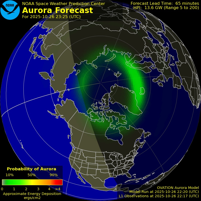 Aurora Forecast Northern Hemisphere
