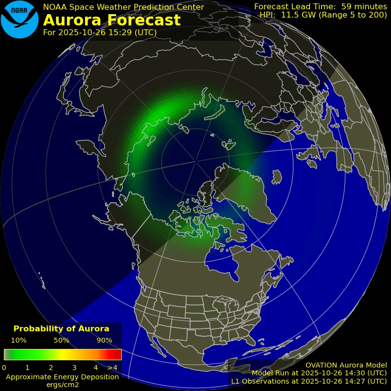 Aurora Forecast Northern Hemisphere