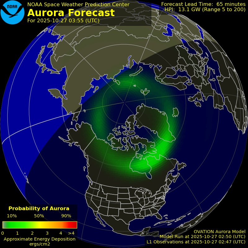 Aurora Forecast Northern Hemisphere