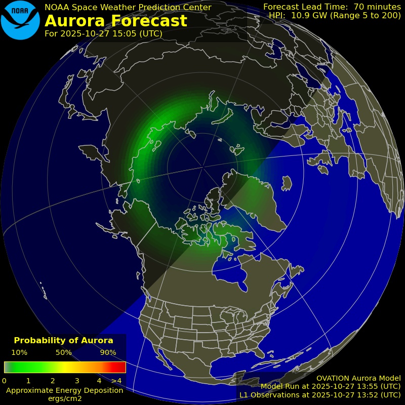 Aurora Forecast Northern Hemisphere