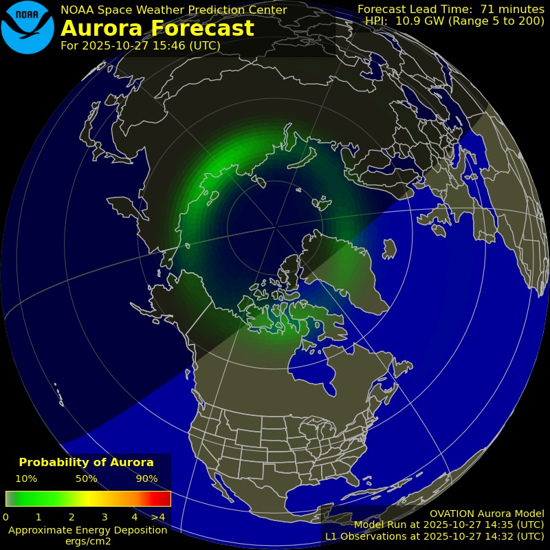 Aurora Forecast Northern Hemisphere