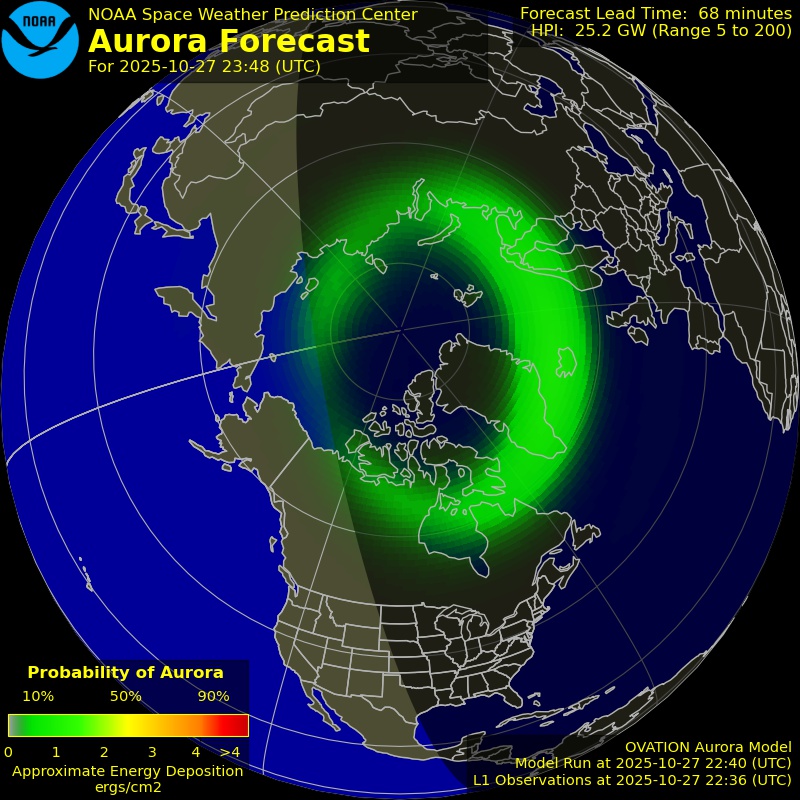 Aurora Forecast Northern Hemisphere