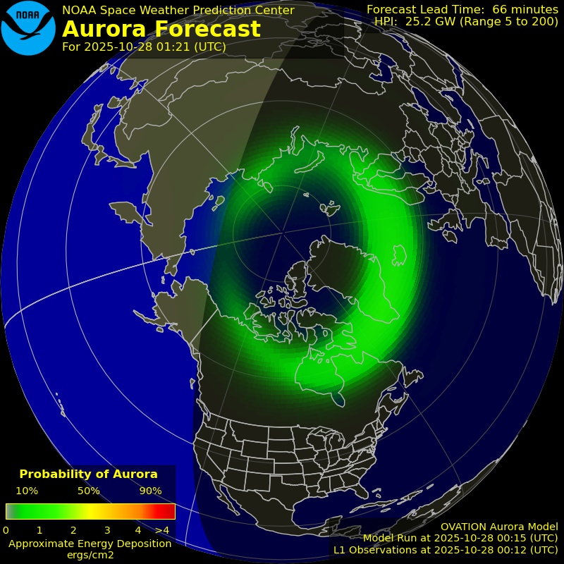 Aurora Forecast Northern Hemisphere
