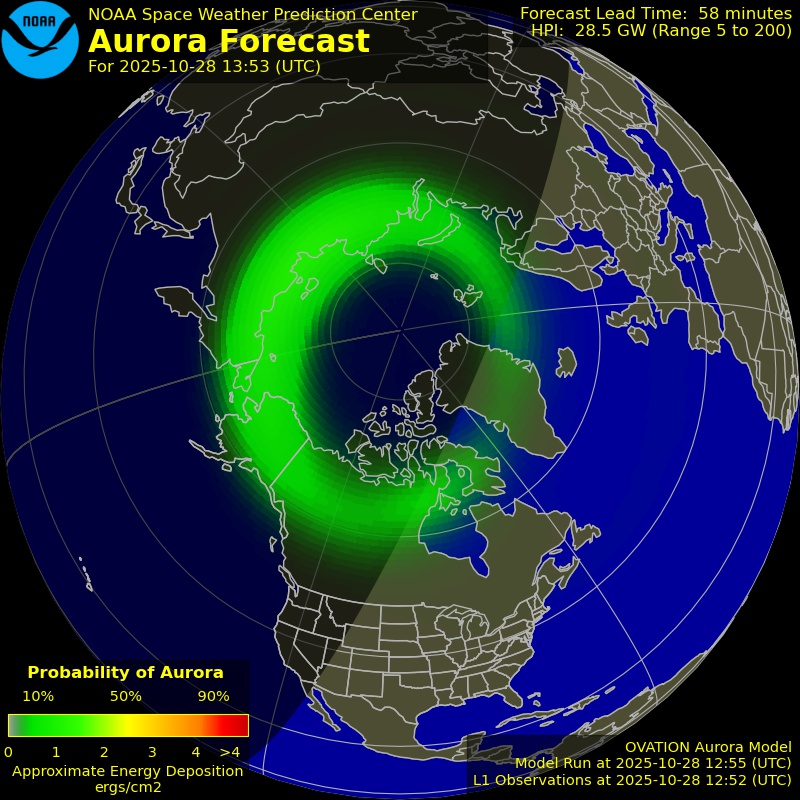 Aurora Forecast Northern Hemisphere