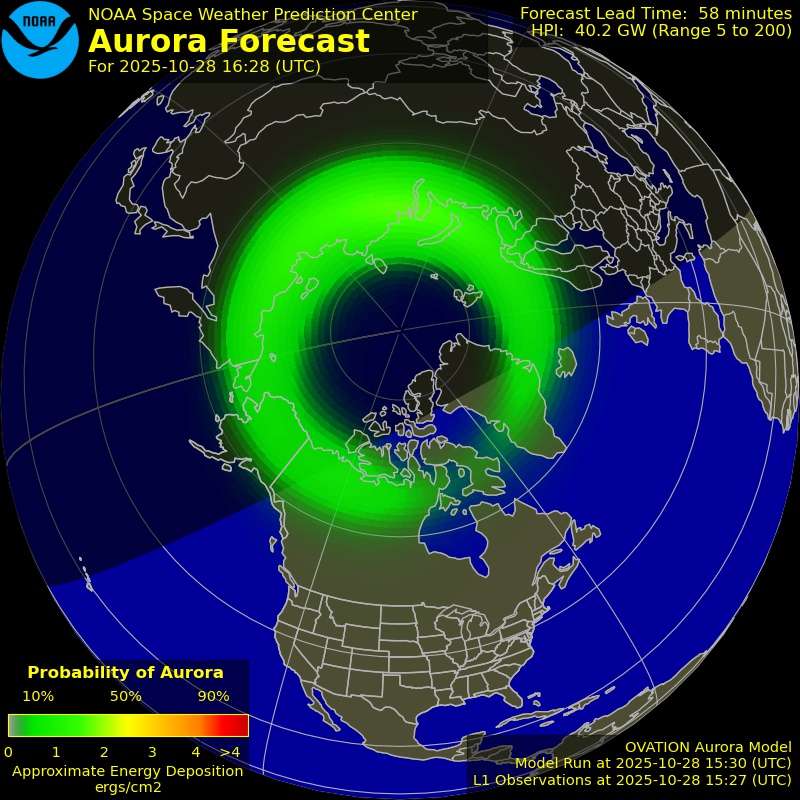 Aurora Forecast Northern Hemisphere
