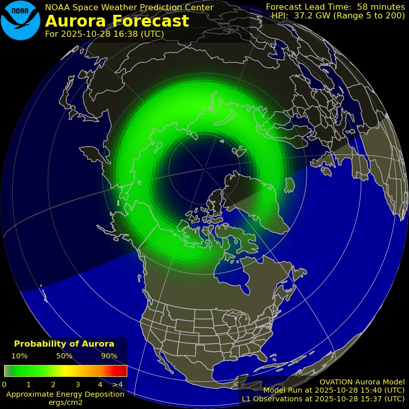 Aurora Forecast Northern Hemisphere