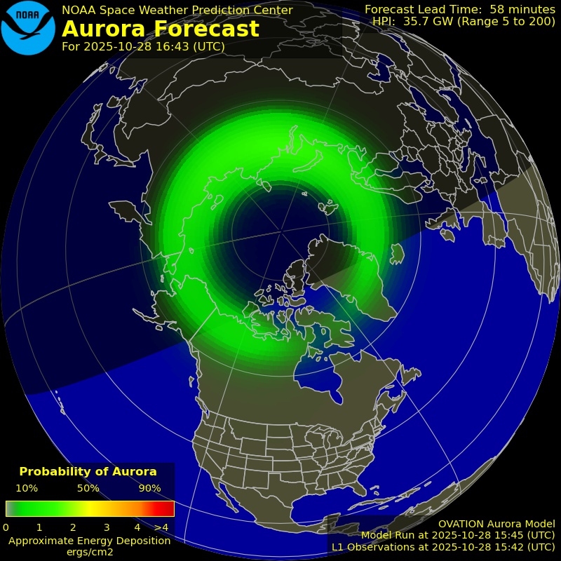 Aurora Forecast Northern Hemisphere