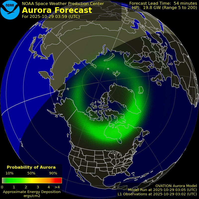 Aurora Forecast Northern Hemisphere