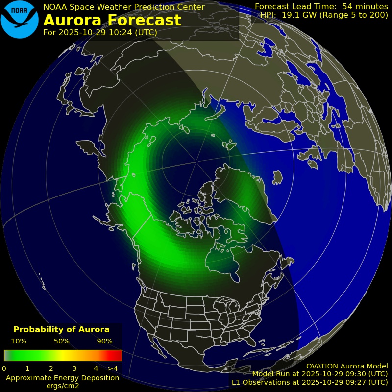 Aurora Forecast Northern Hemisphere