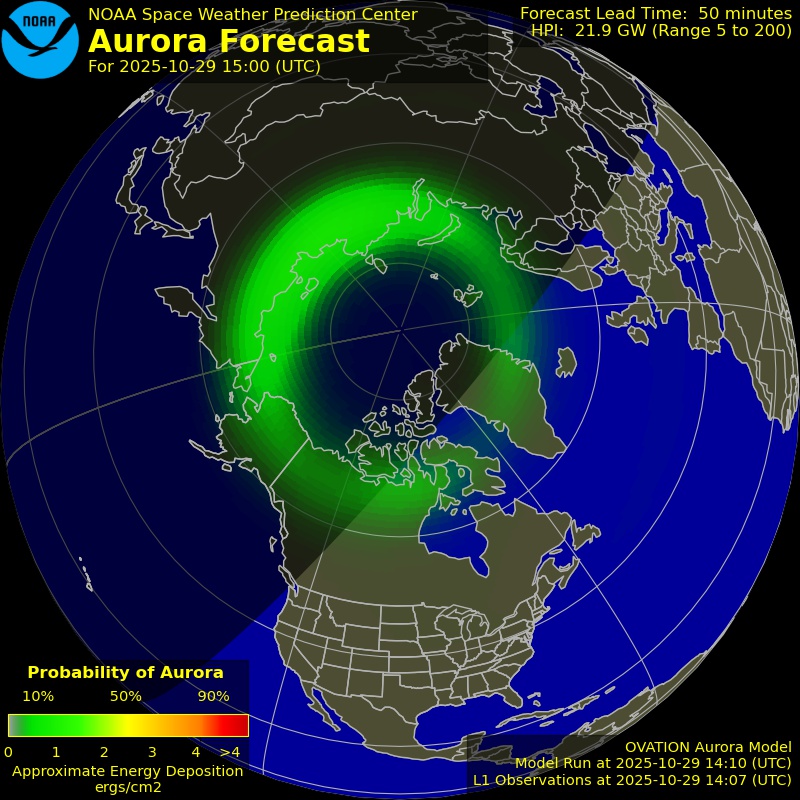 Aurora Forecast Northern Hemisphere