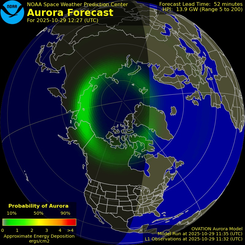 Aurora Forecast Northern Hemisphere