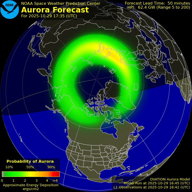 Aurora Forecast Northern Hemisphere