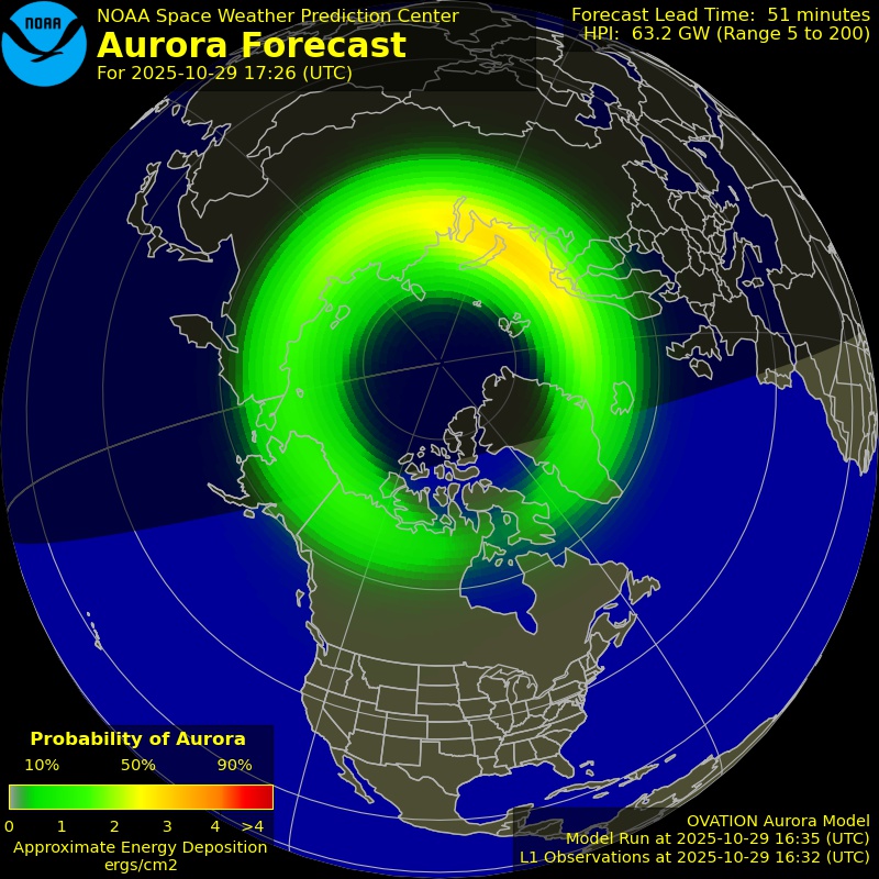 Aurora Forecast Northern Hemisphere