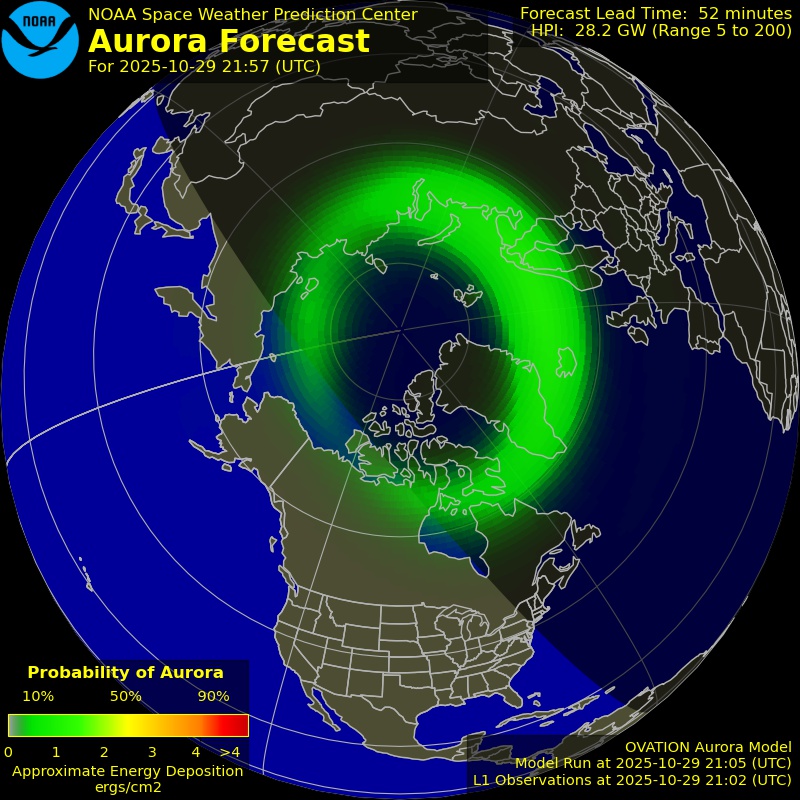 Aurora Forecast Northern Hemisphere