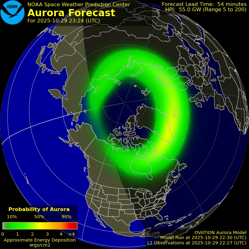 Aurora Forecast Northern Hemisphere