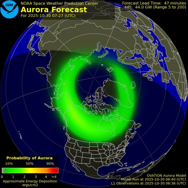 Aurora Forecast Northern Hemisphere
