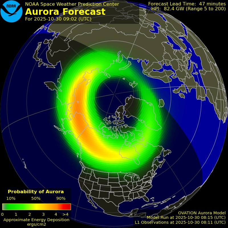 Aurora Forecast Northern Hemisphere