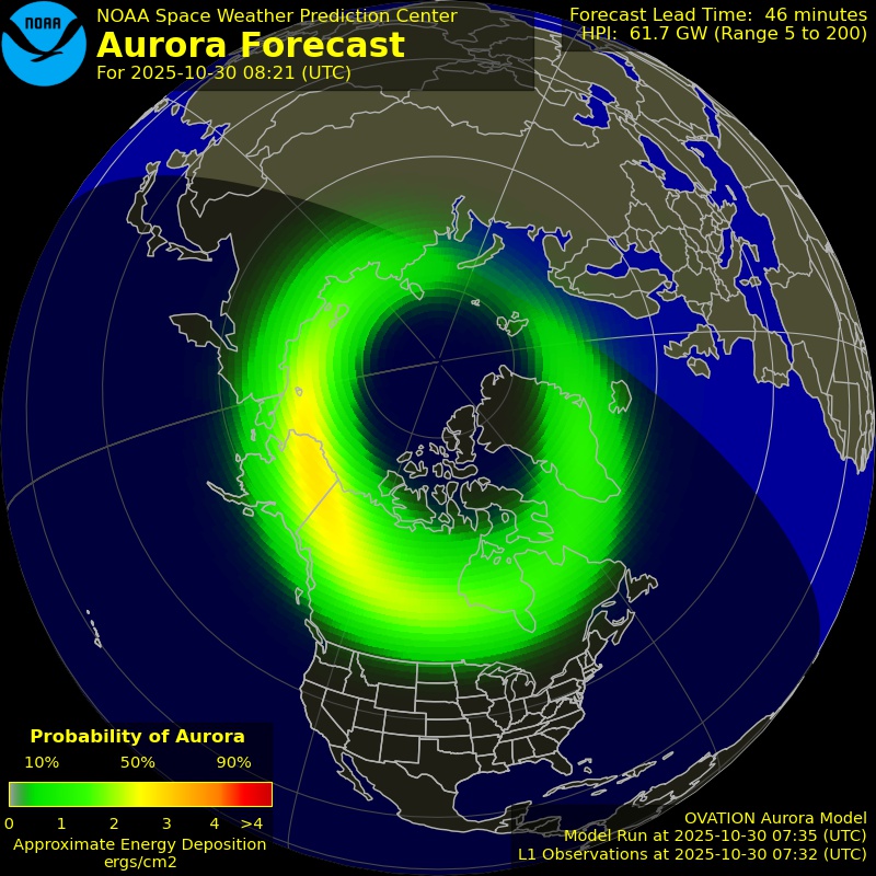 Aurora Forecast Northern Hemisphere