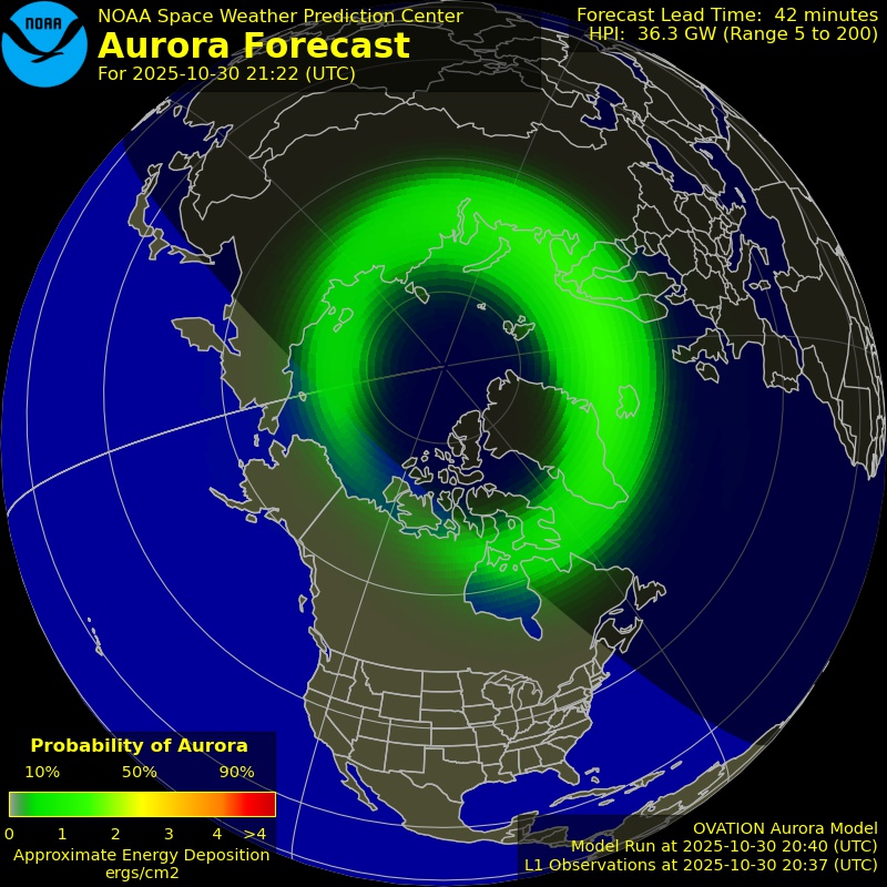 Aurora Forecast Northern Hemisphere
