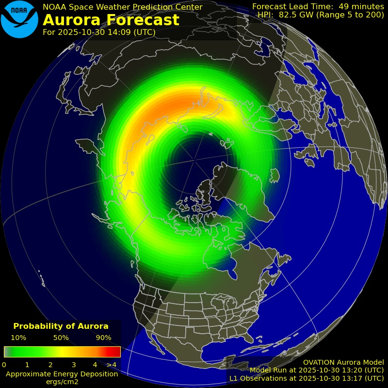 Aurora Forecast Northern Hemisphere