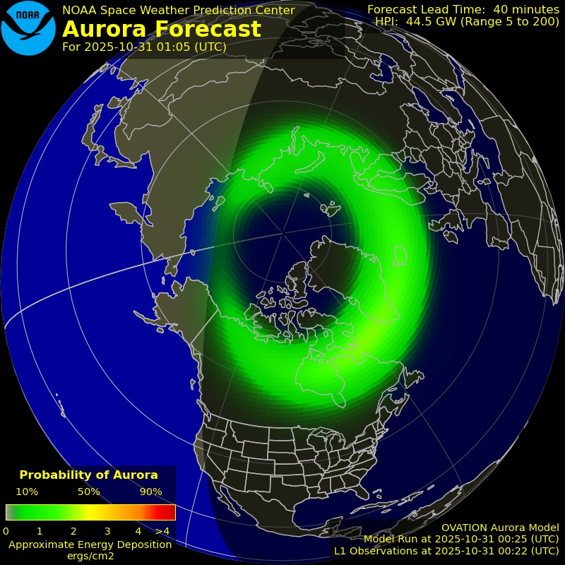 Aurora Forecast Northern Hemisphere