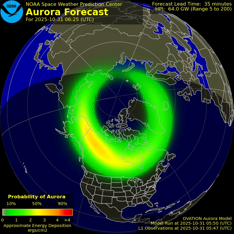 Aurora Forecast Northern Hemisphere