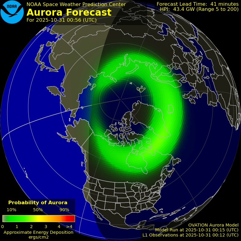 Aurora Forecast Northern Hemisphere