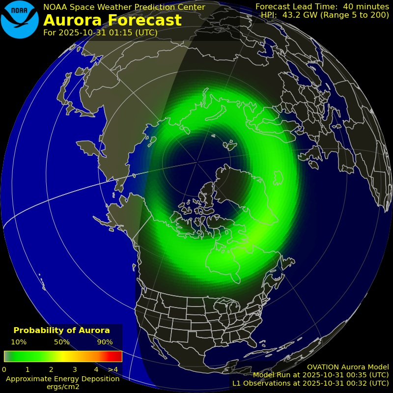 Aurora Forecast Northern Hemisphere