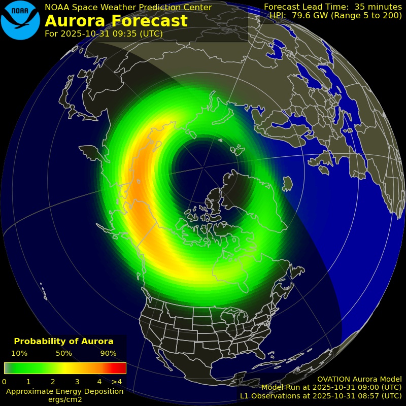 Aurora Forecast Northern Hemisphere