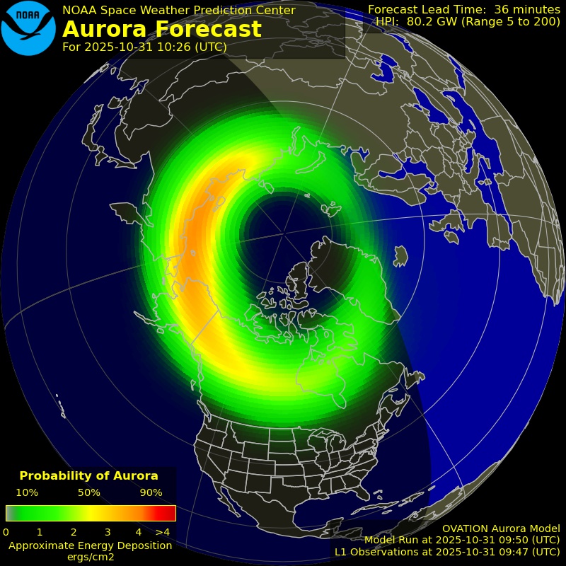 Aurora Forecast Northern Hemisphere