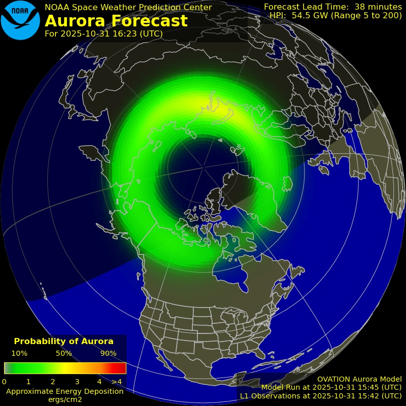 Aurora Forecast Northern Hemisphere