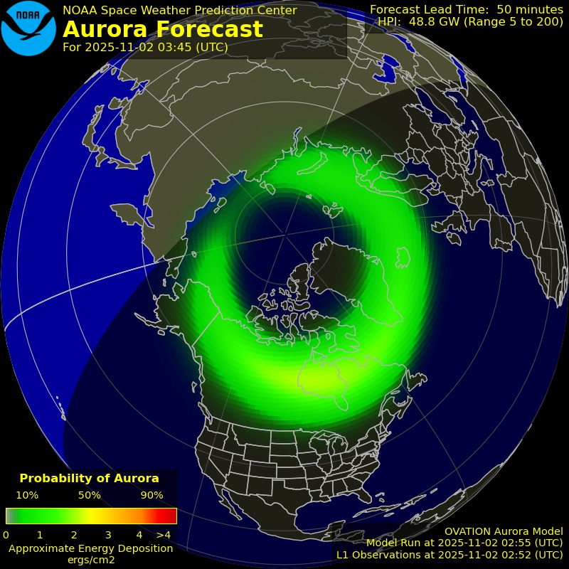 Aurora Forecast Northern Hemisphere