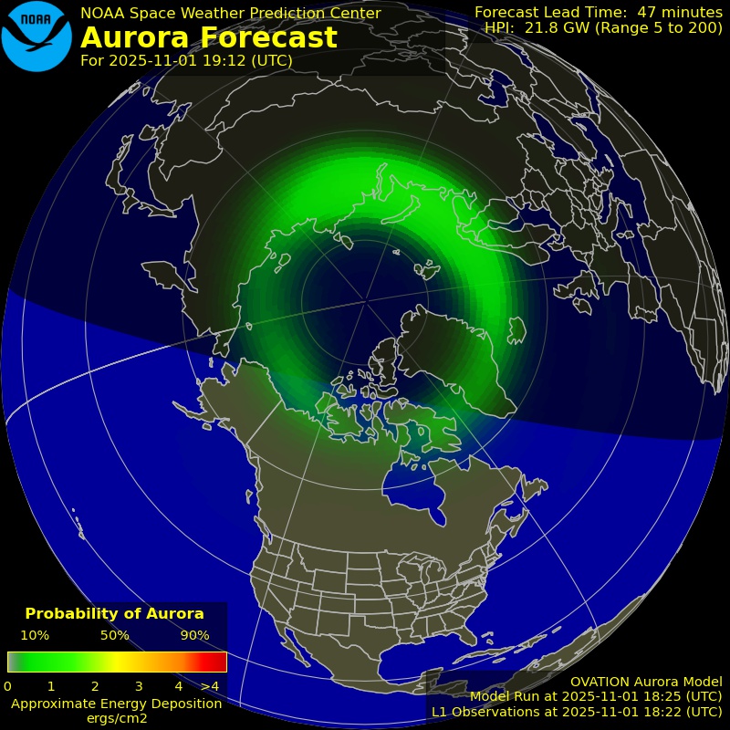 Aurora Forecast Northern Hemisphere